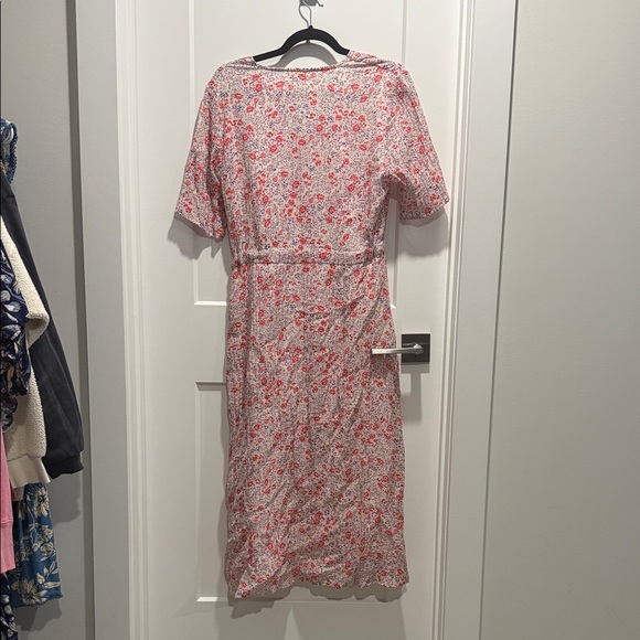 Minimum Pink Floral Maxi Dress with Tie Waist - Picture 7 of 7